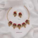 Traditional Lotus Hasli Necklace