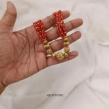 Trendy Gold Beads and Coral Chain