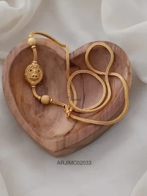 Gold Look Lakshmi Mugappu Chain