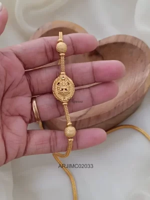 Gold Look Lakshmi Mugappu Chain