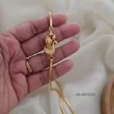 Gold Look Peacock Mugappu Chain