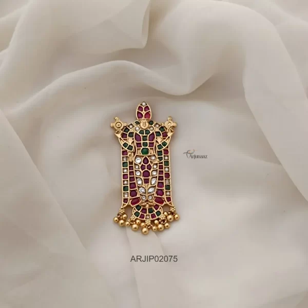 Gorgeous Ruby & Green Balaji Pendant