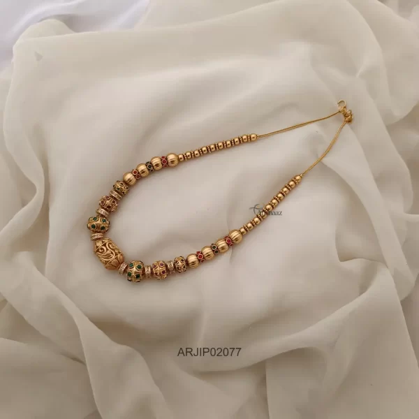 Gold Look Alike Beaded Necklace