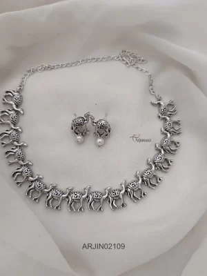 Gorgeous Camel Design German Silver Necklace