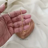 Beautiful Diamond Replica Mugappu Chain