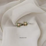 Emerald White Diamond Replica Earrings