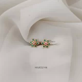 Ruby Emeralds Diamond Replica Earrings