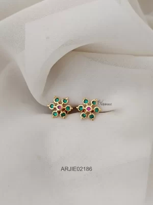 Ruby Emeralds Diamond Replica Earrings