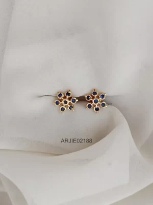 Dark Blue Diamond Replica Earrings