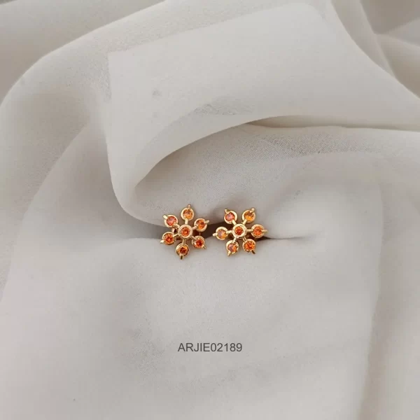 Orange Diamond Replica Earrings