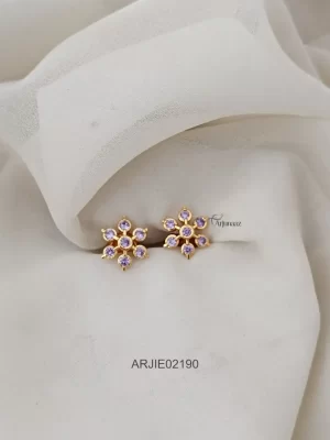 Purple Diamond Replica Earrings