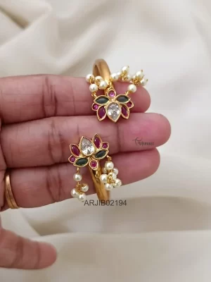 Multi Stone Lotus Bracelet