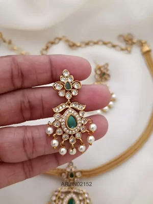 Traditional Stone Attigai Necklace