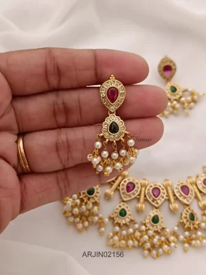 Beautiful Guttapusalu Necklace Set