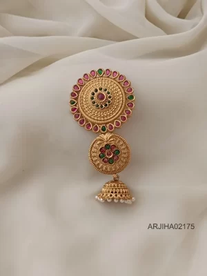 Gorgeous Ruby & Green Floral Jadabillai