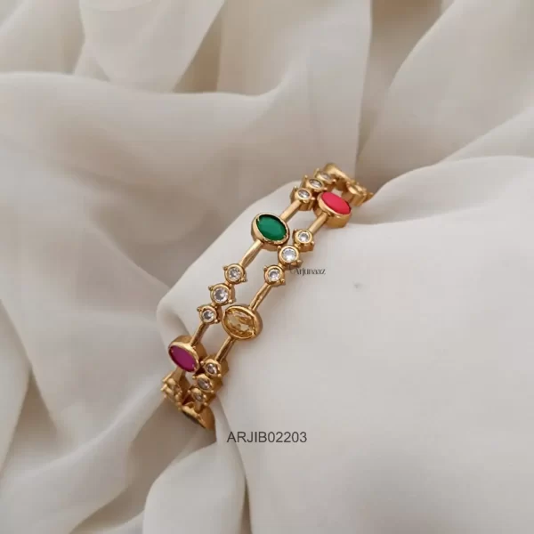 Multi Color CZ Stone Bangles