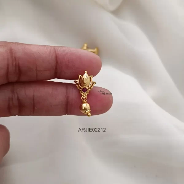 Cute Screw Type Lotus Earrings