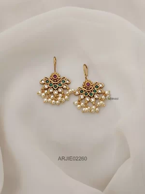 Elegant Multi Stone Hook Earrings