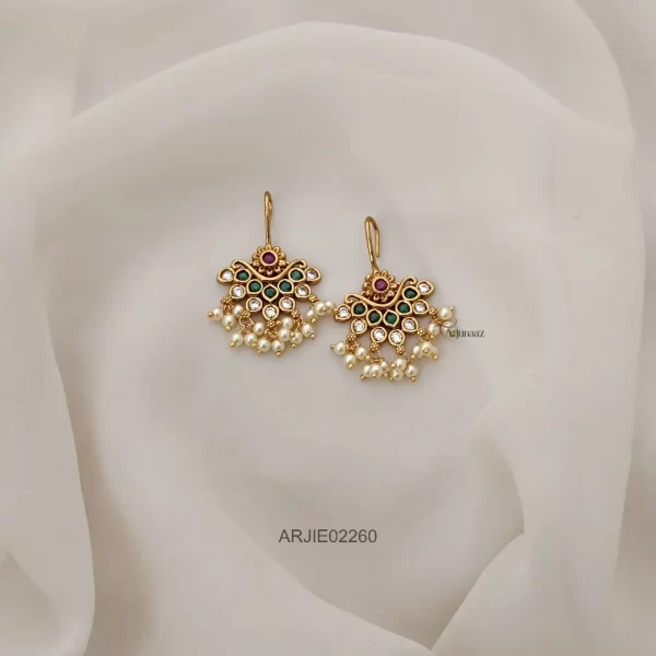 Elegant Multi Stone Hook Earrings