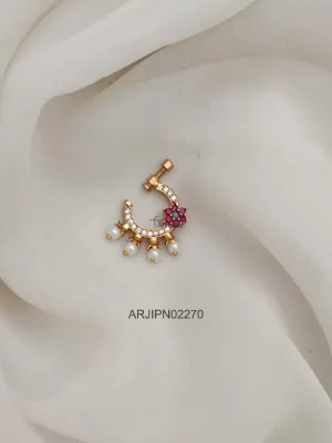 Floral Design Bridal Nose Pin