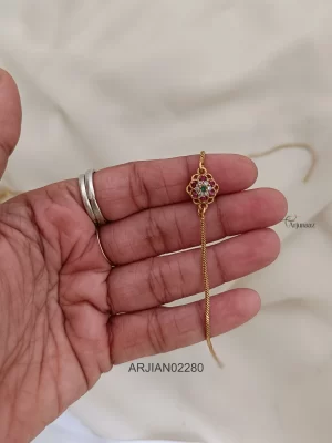 Stylish Multi Stone Floral Anklets