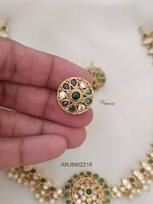 Simple Emerald Guttapusalu Necklace