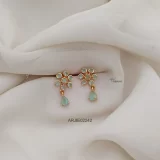 Light Green Stone Daimond Look Earrings