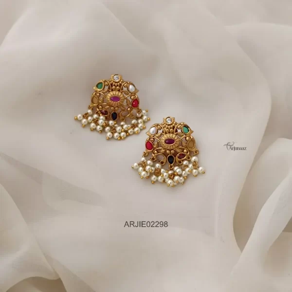 Guttapusalu Navarathna Stud Earrings