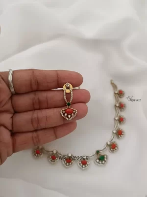 Trendy Coral Necklace Set