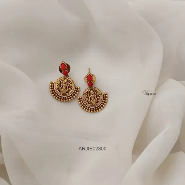 Coral Lakshmi Ear Studs