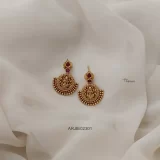 Traditional Ruby Lakshmi Ear Studs