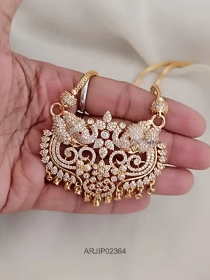 One Gram Gold Vinayaka Design Pendant Chain