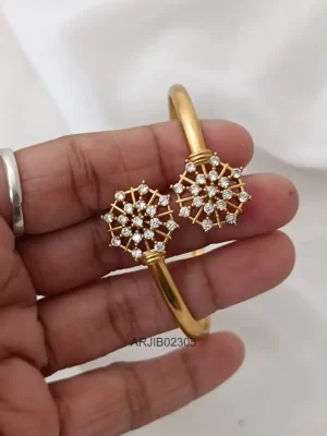 Matte Finish CZ Stone Bracelet