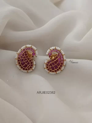 Mango Ruby Kemp Stud Earrings