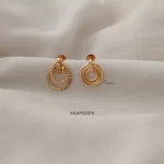 Beautiful Triple Ring Earrings