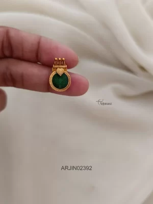 Enamel Round Green Palakka Necklace