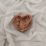 Single White Stone Star Mugappu Chian