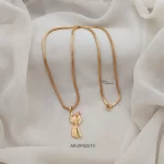 One Gram Gold Murugan Pendant Dollar Chain