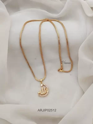 Beautiful One Gram Gold Dollar Chain