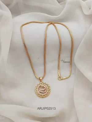One Gram Gold Peacock Dollar Chain