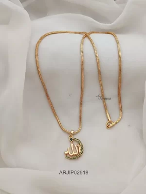 One Gram Gold Temple Dollar Chain