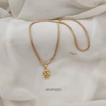 Trendy One Gram Gold Chain with Pendant