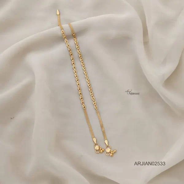 Daily Wear One Gram Gold Anklets
