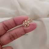 Unique Floral Screw Back Earrings