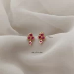 Daily Wear Ruby Stone Screw Back Earrings