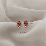 Daily Wear Ruby Stone Screw Back Earrings