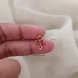 Daily Wear Ruby Stone Screw Back Earrings