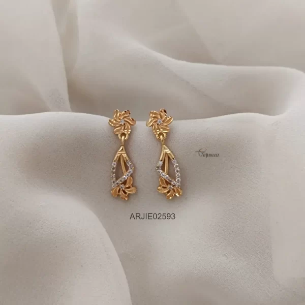 Simple Floral Screw Back Earrings