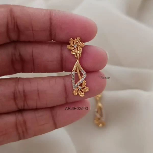 Simple Floral Screw Back Earrings