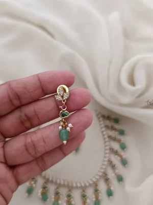 Traditional Mint Beads Stone Necklace